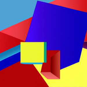 Suggested Prompt: Bold and bright colors in abstract geometric shapes.